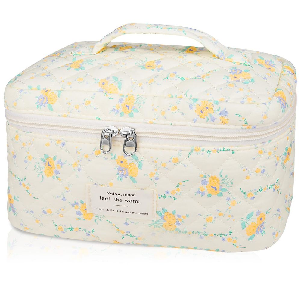 Large Makeup Bag, Cute Cosmetic Bag For Women Girls, Floral Coquette Aesthetic🤘